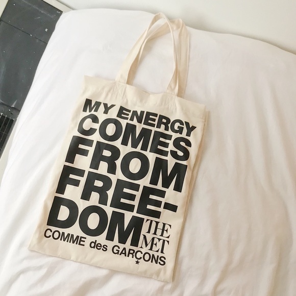comme des garcons canvas tote